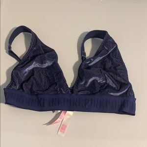 Blue velvet bra top